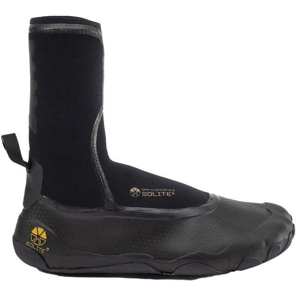 2025 Solite Custom 2.0 5mm Wetsuit Boots 21007 - Black / Gum